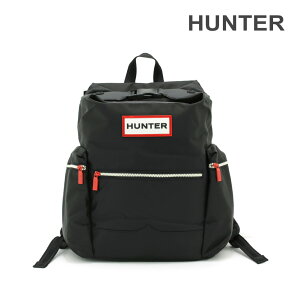 HUNTER �i�C���� ���[�W �g�b�v�N���b�v �o�b�N�p�b�N UBB6017ACD �u���b�N �����Y ���f�B�[�X �����b�N �o�b�O�y���������i���k�C���E����͔z���s�j�z