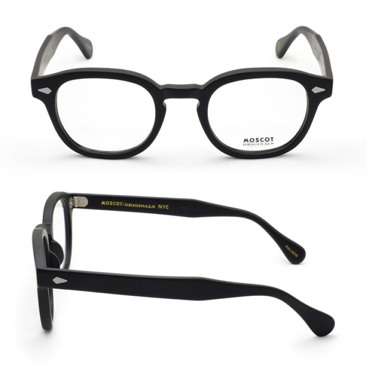 楽天市場】MOSCOT モスコット LEMTOSH LEM-O49241300-01 MATTE BLACK 