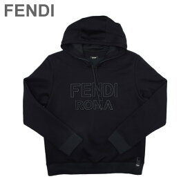 フェンディ パーカー メンズ FY1097-AI01-F0QA1 ブラック FELPA P.S. JERSEY FENDI PIPING【送料無料（※北海道・沖縄は1,000円）】