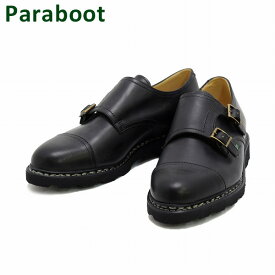 パラブーツ ウィリアム ブラック 981412 Paraboot WILLIAM NOIR メンズ ダブルモンク シューズ 靴 【送料無料（※北海道・沖縄は1,000円）】