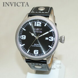 インビクタ 腕時計 INVICTA 時計 1460 Vintage ヴィンテージ ブラック レザー/シルバー メンズ インヴィクタ 【送料無料（※北海道・沖縄は1,000円）】