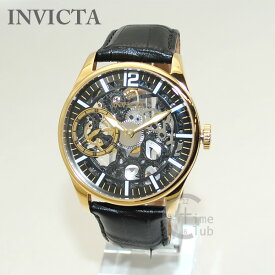 インビクタ 腕時計 INVICTA 時計 12405 Vintage ヴィンテージ ブラック レザー/ゴールド メンズ インヴィクタ 【送料無料（※北海道・沖縄は1,000円）】