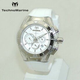 TechnoMarine テクノマリーン 腕時計 TM115041 CRUISE ORIGINAL シルバー/ホワイト ラバー ウォッチ テクノマリン 時計 【送料無料（※北海道・沖縄は1,000円）】