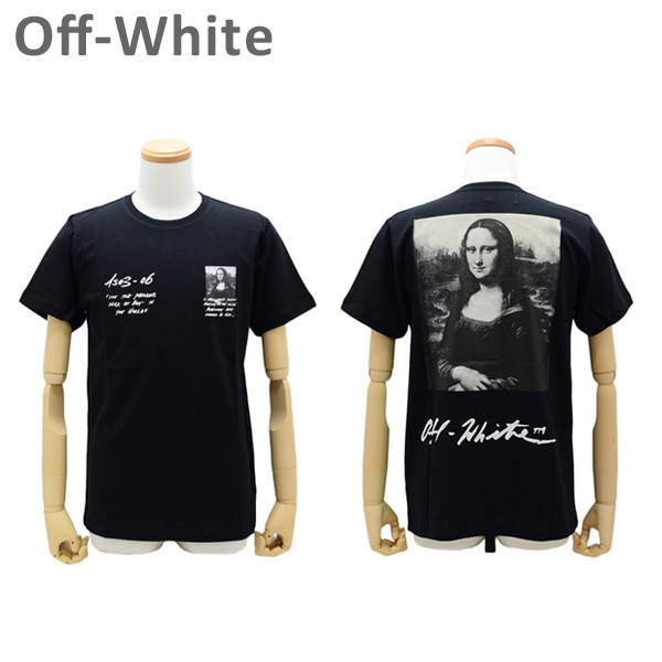 オフホワイト Tシャツ モナリザ ブラック MONNALISA S/S SLIM TEE OMAA027 S19-1850051020  Off-White 【送料無料（※北海道・沖縄は1,000円）】 | タイムクラブ