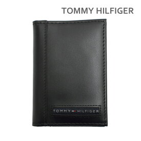 トミーヒルフィガー 名刺入れ 31TL20X026 001 ブラック カードケース メンズ TOMMY HILFIGER