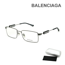 【国内正規品】バレンシアガ メガネ 眼鏡 フレーム のみ BB0118O-001 グレー ノーズパッド メンズ BALENCIAGA【送料無料（※北海道・沖縄は1,000円）】