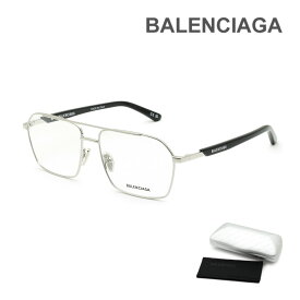 【国内正規品】バレンシアガ メガネ 眼鏡 フレーム のみ BB0248O-001 シルバー ノーズパッド メンズ BALENCIAGA【送料無料（※北海道・沖縄は1,000円）】