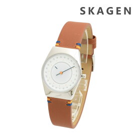 【国内正規品】スカーゲン 腕時計 SKW3086 SKAGEN GRENEN LILLE SOLAR DISC レディース シルバー/ブラウン レザー【送料無料（※北海道・沖縄は1,000円）】