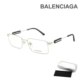 【国内正規品】バレンシアガ メガネ 眼鏡 フレーム のみ BB0118O-002 シルバー ノーズパッド メンズ BALENCIAGA【送料無料（※北海道・沖縄は1,000円）】