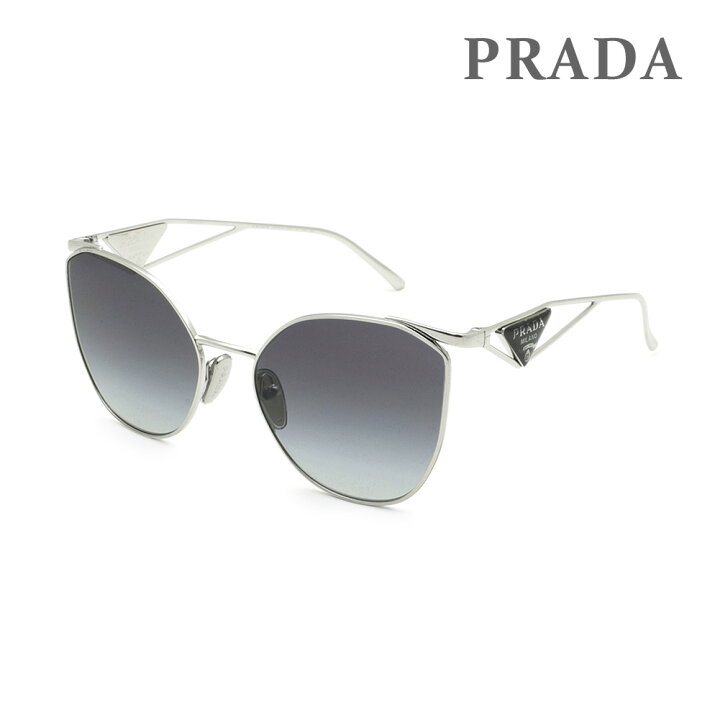 Prada プラダ SPR59V サングラス シルバー×グレー メタル×プラスチック 