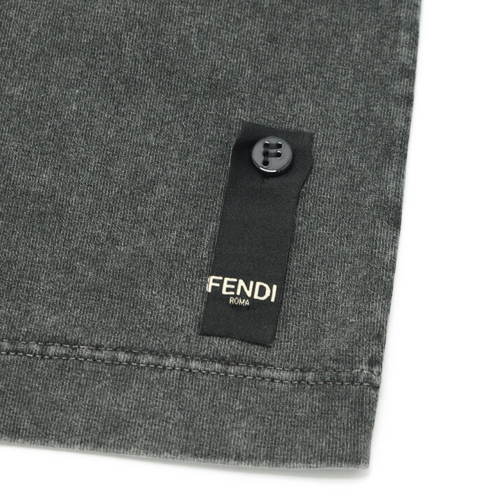 楽天市場】フェンディ Tシャツ FY1217-APME-F0QA1 NERO グレー系 