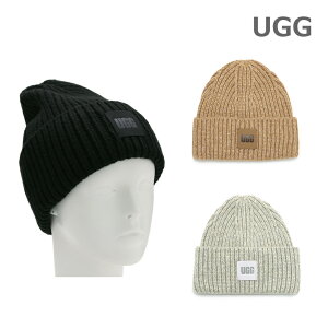UGG �A�O �j�b�g�X U Chunky Rib Beanie 20061 �u���b�N/�L������/�O���[ ���f�B�[�X �X�q�y���[���֑��������z