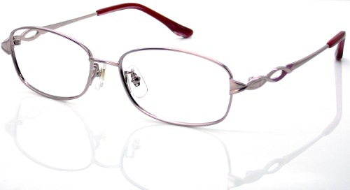 チタン使用の軽量メガネ 高級薄型マルチコートレンズ使用 チタンピンクシニアグラス 老眼鏡 全額返金保証 新作通販 ストアー ハードマルチコートレンズ くっきり見える反射防止レンズ 使用