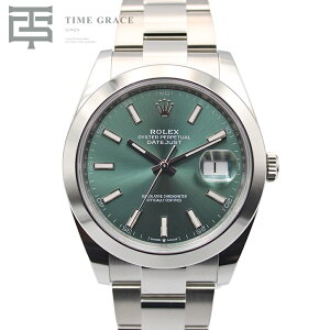 �y�V�i�z ROLEX �I�C�X�^�[ �p�[�y�`���A�� �����b�N�X �f�C�g�W���X�g41 �~���g�O���[�� �I�C�X�^�[�u���X 126300 �� �����Y