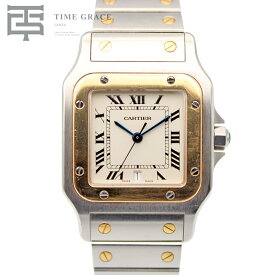 カルティエ サントスガルベ LM 1566 ホワイト CARTIER 中古 ヴィンテージ 腕時計