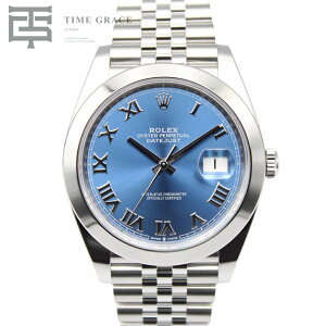 �y�V�i�z ROLEX �f�C�g�W���X�g 41 �A�Y�[���u���[ �W���r���[�u���X 126300 �u���[ �����Y