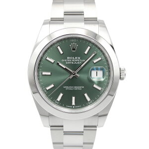 �����b�N�X�@�f�C�g�W���X�g 41 126300 �~���g�O���[�� �I�C�X�^�[�u���X�@ROLEX�@�r���v