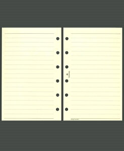 ASHFORD アシュフォード システム手帳リフィル ミニ6(6穴) カラーメモリーフ 6mm罫 イエロー MINI6 6穴 M5 ポケット シーズンゲーム リング 本革 スケジュール帳 手帳のタイムキーパー