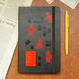 手帳と一緒に持ち歩く・伝説のノート 限定版 LEGOノートブック　プレーン（無地）/ ラージ RED BRICK
