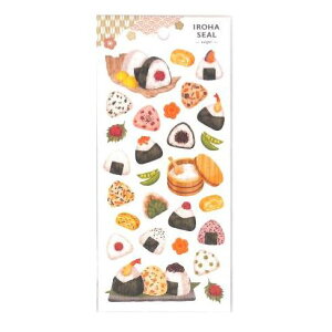 マインドウェイブ イロハシール 81867 オニギリ / 和風 お弁当 玉子焼き 昆布 梅干し 鮭 たらこ いくら 枝豆