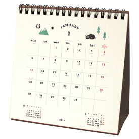 EL COMMUN エルコミューン 2025 年 1月始まり カレンダー H148×W148 卓上 リングタイプ Icon アイコン 月曜始まり パン カフェ ミモザ マトカ MATOKA デザイン おしゃれ 大人かわいい スケジュール帳 手帳のタイムキーパー