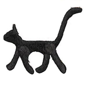 TOCONUTS トコナッツ シール ・ ワッペンステッカーC 黒猫 クロネコ シール帳 刺繍 アップリケ ワッペン 福袋 丸 おしゃれ デコレーション ハート スマホ ステッカー 花 かわいい スケジュール