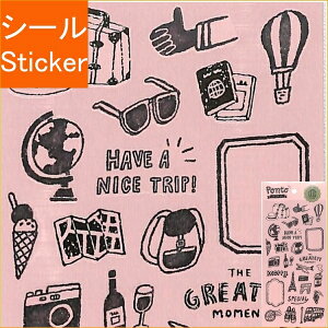 MINDWAVE マインドウェイブ シール ・ ポントステッカー 81640 トラベル 旅行 シール帳 福袋 丸 おしゃれ アルバム デコレーション ハート 大量 ステッカー スマホ ごほうび 花 かわいい スケジュ