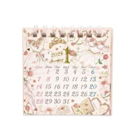 CLOTHES-PIN クローズピン カレンダー ・ たけいみきミニ卓上カレンダー 2024年　カワイイ　オシャレ　ガーリー　デスク スケジュール帳 手帳のタイムキーパー