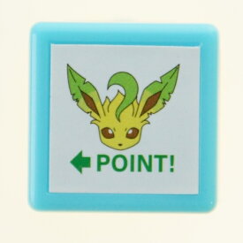 KODOMONOKAO こどものかお スタンプ ・ ポケモン ミニポンスタンプ リーフィア POINT スタンプ台 インク かわいい キャラクター 手帳 イラスト 6mm ごほうびスタンプ 事務 先生 スケジュール帳 手帳のタイムキーパー