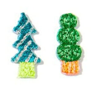 IROHA いろは出版 シール ・ AIUEO APPLIQUE ひらがなAQH-53 tree 木 アップリケ ワッペン 刺繍 シール帳 福袋 スケジュール デコ ステッカー ダイアリー ごほうび 花 アルファベット スケジュール帳