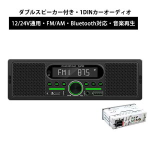 1DIN�J�[�I�[�f�B�I dsp �J�[�I�[�f�B�I�@�X�s�[�J�[�����@1DIN�f�b�L�@FM�@AM Bluetooth���ځ@�n���Y�t���[�ʘb AUX USB�Đ��@Type-C�[�d 12V/24V�Ή�