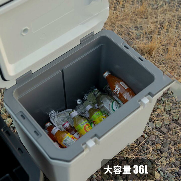 楽天市場】36L/38QT大容量クーラーボックス キャスター付き 快進 