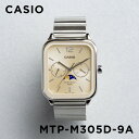 【訳あり】【小キズあり】【日本未発売】CASIO STANDARD MENS カシオ スタンダードMTP-M305D-9A 腕時計 時計 ブランド メンズ レディース 男の子 チープカシオ チプカシ アナログ ムーンデータ 日付 防水 メタル 海外モデル ギフト プレゼント