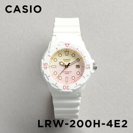 【並行輸入品】【10年保証】【日本未発売】CASIO STANDARD LADYS カシオ スタンダード LRW-200H-4E2 腕時計 時計 ブランド レディース キッズ 子供 女の子 チープカシオ チプカシ アナログ 日付 防水 ホワイト 白 ピンク 海外モデル 送料無料