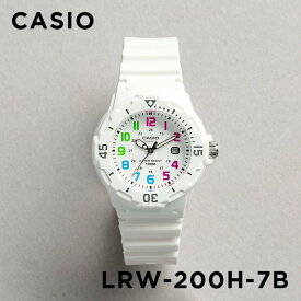 【並行輸入品】【10年保証】【日本未発売】CASIO STANDARD LADYS カシオ スタンダード LRW-200H-7B 腕時計 時計 ブランド レディース キッズ 子供 女の子 チープカシオ チプカシ アナログ 日付 カレンダー 防水 ホワイト 白 海外モデル 送料無料