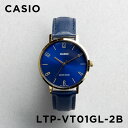 【10年保証】【日本未発売】CASIO STANDARD カシオ スタンダード LTP-VT01GL-2B 腕時計 時計 ブランド レディース キッズ チープカシオ チプカシ アナログ ゴールド 金 ネイビー レザー 革ベルト 海外モデル ギフト プレゼント