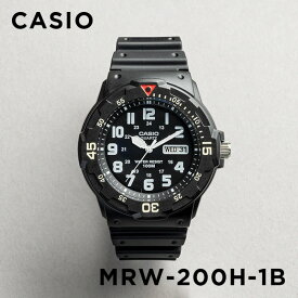 【並行輸入品】【10年保証】CASIO STANDARD MENS カシオ スタンダード MRW-200H-1B 腕時計 時計 ブランド メンズ キッズ 子供 男の子 チープカシオ チプカシ アナログ 日付 カレンダー 防水 ブラック 黒 送料無料