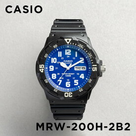 【10年保証】【日本未発売】CASIO STANDARD MENS カシオ スタンダードMRW-200H-2B2腕時計 時計 ブランド メンズ レディース キッズ 子供 男の子 女の子 チープカシオ チプカシ アナログ 日付 カレンダー 防水 ブラック 黒 海外モデル ギフト プレゼント