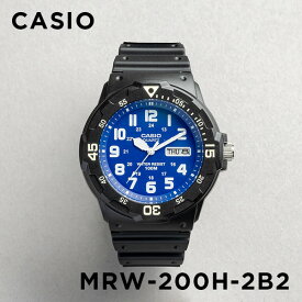 【並行輸入品】【10年保証】【日本未発売】CASIO STANDARD MENS カシオ スタンダード MRW-200H-2B2 腕時計 時計 ブランド メンズ キッズ 子供 チープカシオ チプカシ アナログ 日付 防水 ブラック 黒 ネイビー 海外モデル 送料無料