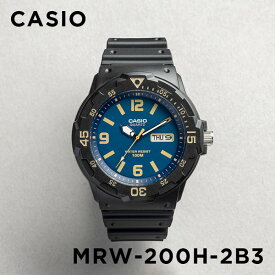 【10年保証】【日本未発売】CASIO STANDARD MENS カシオ スタンダードMRW-200H-2B3腕時計 時計 ブランド メンズ レディース キッズ 子供 男の子 女の子 チープカシオ チプカシ アナログ 日付 カレンダー 防水 ブラック 黒 海外モデル ギフト プレゼント