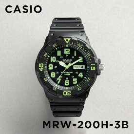 【10年保証】【日本未発売】CASIO STANDARD MENS カシオ スタンダードMRW-200H-3B腕時計 時計 ブランド メンズ レディース キッズ 子供 男の子 女の子 チープカシオ チプカシ アナログ 日付 防水 ブラック 黒 グリーン 緑 海外モデル ギフト プレゼント