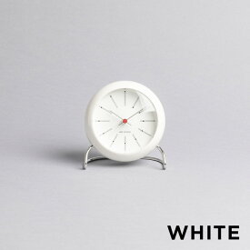 【並行輸入品】ARNE JACOBSEN TABLE CLOCK BANKERS アルネ ヤコブセン テーブル クロック バンカーズ 置き時計 時計 ブランド 目覚まし時計 アナログ ホワイト 白 ブラック 黒 グレー 送料無料