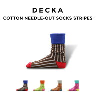 DECKA COTTON NEEDLE-OUT SOCKS STRIPES デカ ソックス SW-36 靴下 ブランド メンズ レディース 日本製 …