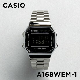 【並行輸入品】【10年保証】【日本未発売】CASIO STANDARD カシオ スタンダード A168WEM-1 腕時計 時計 ブランド メンズ レディース キッズ 子供 チープカシオ チプカシ デジタル 日付 ブラック 黒 シルバー メタル 海外モデル 送料無料