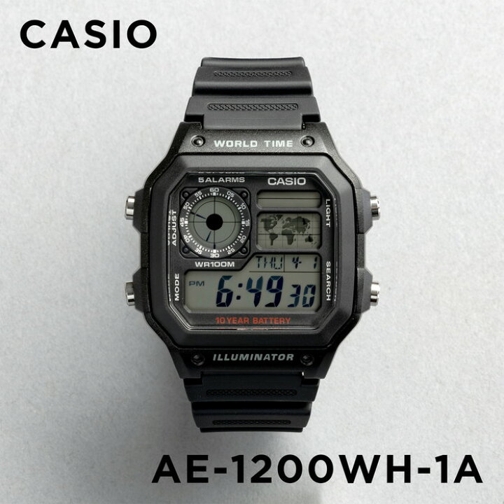 楽天市場】【10年保証】CASIO STANDARD カシオ スタンダード AE-1200WH 