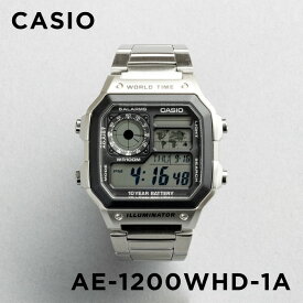 【10%OFF】【並行輸入品】【10年保証】【日本未発売】CASIO STANDARD MENS カシオ スタンダード AE-1200WHD-1A 腕時計 時計 ブランド メンズ 男の子 チープカシオ チプカシ デジタル 日付 防水 シルバー ブラック 黒 メタル 海外モデル 送料無料