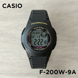 【10%OFF】【並行輸入品】【10年保証】CASIO STANDARD カシオ スタンダード F-200W 腕時計 時計 ブランド メンズ レディース キッズ 子供 男の子 女の子 チープカシオ チプカシ デジタル 日付 カレンダー ブラック 黒 ゴールド 金 送料無料