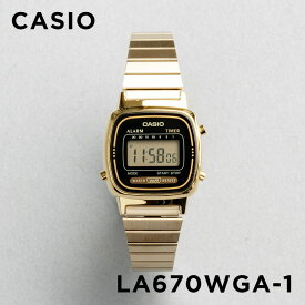 【並行輸入品】【10年保証】CASIO STANDARD カシオ スタンダード LA670WGA-1 腕時計 時計 ブランド レディース キッズ 子供 女の子 チープカシオ チプカシ デジタル 日付 ゴールド 金 ブラック 黒 メタル 送料無料