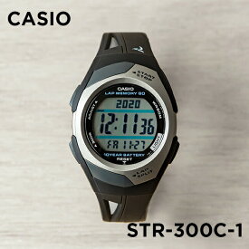 【並行輸入品】【10年保証】CASIO PHYS カシオ フィズ STR-300C-1 腕時計 時計 ブランド メンズ レディース キッズ 子供 男の子 女の子 ランニングウォッチ デジタル 日付 カレンダー ブラック 黒 グレー 送料無料