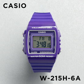 【並行輸入品】【10年保証】【日本未発売】CASIO STANDARD カシオ スタンダード W-215H-6A 腕時計 時計 ブランド メンズ レディース キッズ 子供 男の子 女の子 チープカシオ チプカシ デジタル 日付 パープル 紫 海外モデル 送料無料